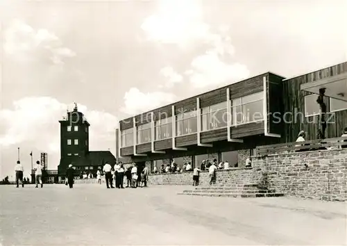 AK / Ansichtskarte Oberwiesenthal Erzgebirge HO Gaststaette Fichtelberghaus Kat. Oberwiesenthal