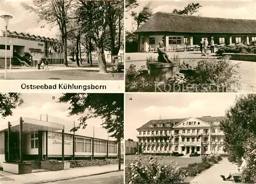 AK / Ansichtskarte Kuehlungsborn Ostseebad Meerwasserschwimmhalle Konzertagarten Ost Erholungsheim Georgi Dimitroff  Kat. Kuehlungsborn