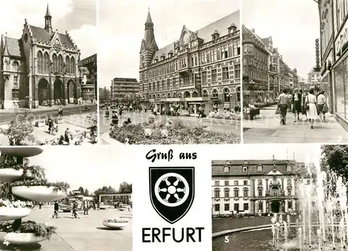 AK / Ansichtskarte Erfurt Rathaus Hauptpostamt am Anger Iga  Kat. Erfurt