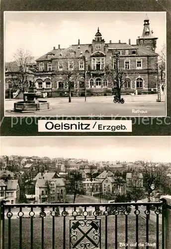 AK / Ansichtskarte Oelsnitz Erzgebirge Rathaus  Kat. Oelsnitz Erzgebirge