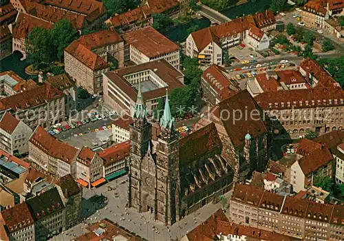 AK / Ansichtskarte Nuernberg Fliegeraufnahme St. Lorenzkirche  Kat. Nuernberg