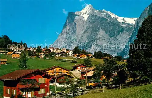 AK / Ansichtskarte Grindelwald mit Wetterhorn Kat. Grindelwald