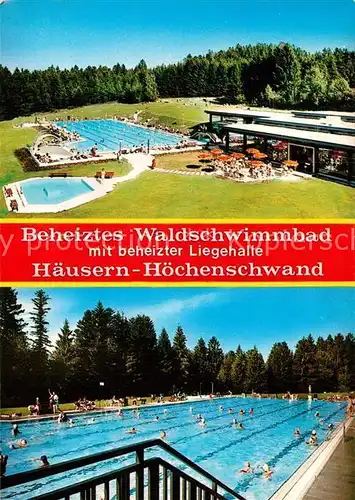 AK / Ansichtskarte Haeusern Hoechenschwand Waldschwimmbad