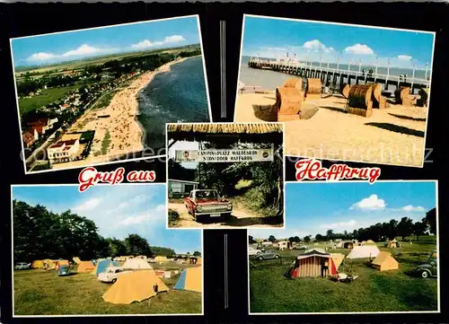 AK / Ansichtskarte Haffkrug Ostseebad Strand Seebruecke Campingplatz Waldesruh Kat. Scharbeutz