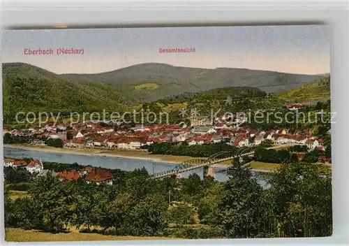 AK / Ansichtskarte Eberbach Neckar Gesamtansicht  Kat. Eberbach