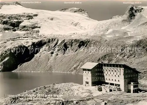 AK / Ansichtskarte Rudolfshuette Berghaus am Weisssee Gebirgspanorama Kat. Uttendorf