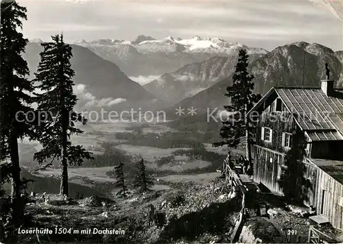 AK / Ansichtskarte Loserhuette Panorama Blick zum Dachsteingebirge Kat. Altaussee