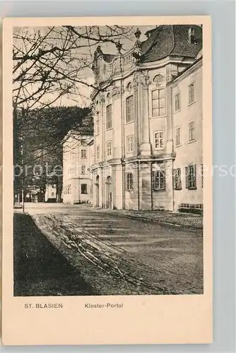 AK / Ansichtskarte St Blasien Kloster Portal Kat. St. Blasien