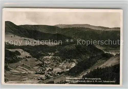 AK / Ansichtskarte Menzenschwand Panorama  Kat. St. Blasien
