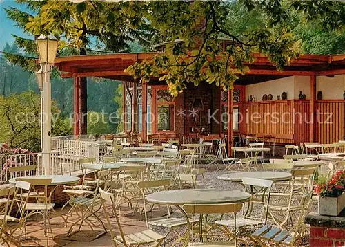 AK / Ansichtskarte Oberstaat Waldcafe Bergische Schweiz Terrasse