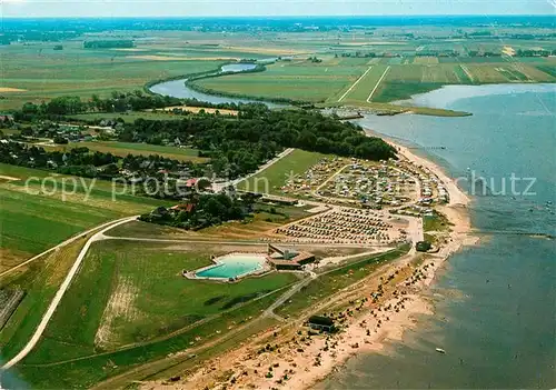 AK / Ansichtskarte Dangast Nordseebad Fliegeraufnahme