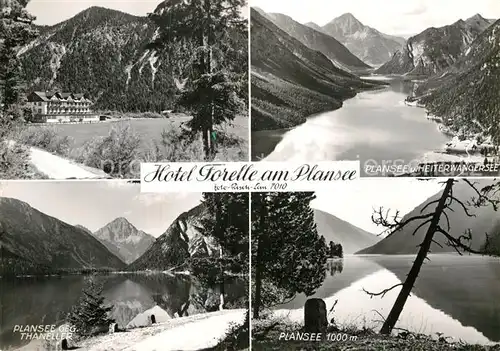 AK / Ansichtskarte Plansee Hotel Forelle am Plansee Heiterwangersee Alpenpanorama Thaneller Kat. Breitenwang