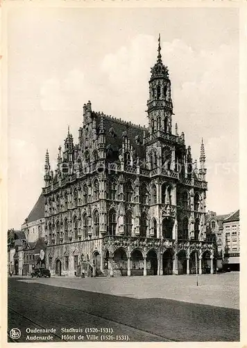 AK / Ansichtskarte Oudenaarde Stadthuis Hotel de Ville 16e siecle Kat. 