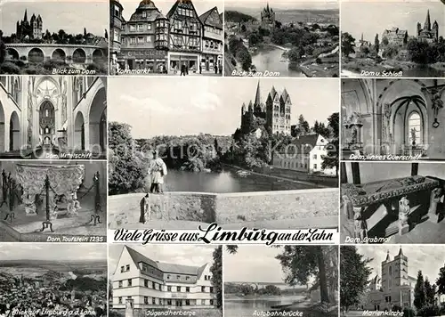 AK / Ansichtskarte Limburg Lahn Dom Taufstein Jugendherberge Marienkirche Schloss  Kat. Limburg a.d. Lahn