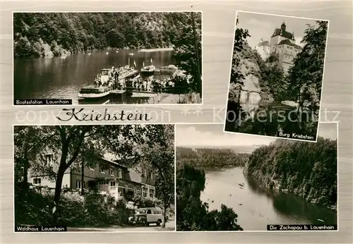 AK / Ansichtskarte Kriebstein Burg Zschopau Lauerhain Waldhaus Lauenhain Kat. Kriebstein