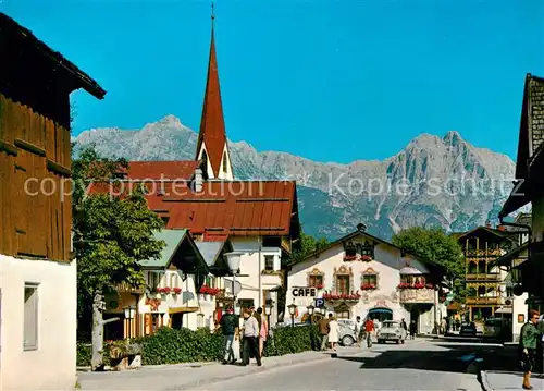 AK / Ansichtskarte Seefeld Tirol Hauptstrasse Wetterstein  Kat. Seefeld in Tirol