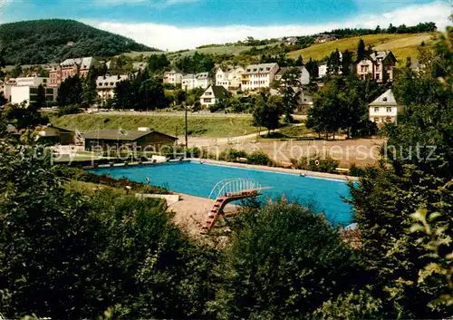 AK / Ansichtskarte Saarburg Saar Teilansicht mit Schwimmbad Kat. Saarburg