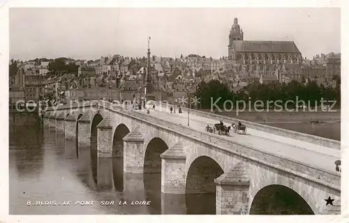 AK / Ansichtskarte Blois Loir et Cher Le pont sur la Loire Kat. Blois