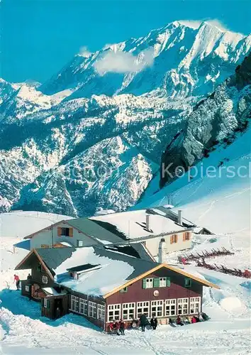 AK / Ansichtskarte Wetterstein Hochalm Wettersteinwand Winter Kat. Oberstdorf