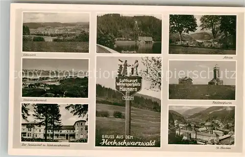 AK / Ansichtskarte Haeusern Schwarzwald Panorama Hoechenschwand Sonnenhof Feldbergturm  Kat. Haeusern