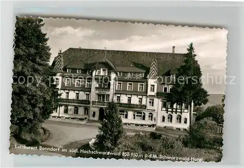 AK / Ansichtskarte Bonndorf Schwarzwald Schwarzwald Hotel  Kat. Bonndorf