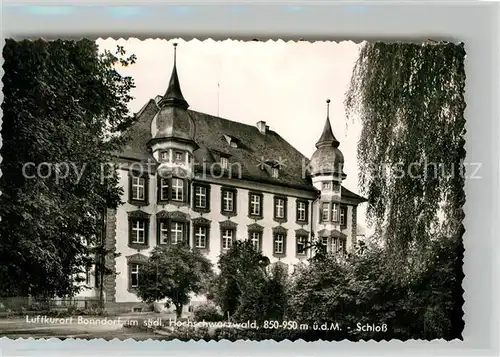 AK / Ansichtskarte Bonndorf Schwarzwald Schloss Kat. Bonndorf