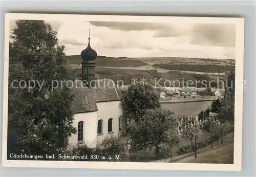 AK / Ansichtskarte Guendelwangen Kirche Kat. Bonndorf