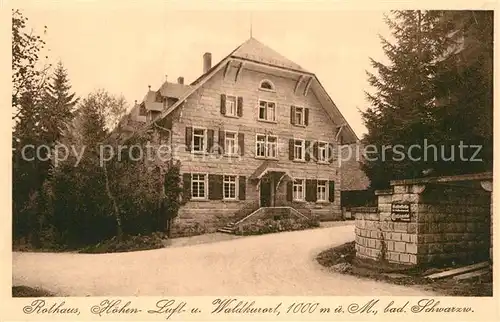 AK / Ansichtskarte Rothaus Grafenhausen Pension Kat. Grafenhausen