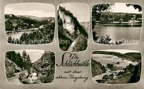 AK / Ansichtskarte Grafenhausen Schwarzwald Schluechtmuehle und Umgebung Kat. Grafenhausen