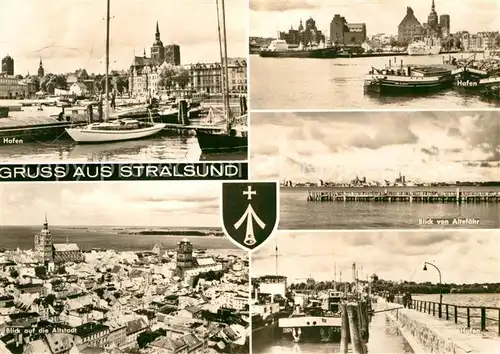 AK / Ansichtskarte Stralsund Mecklenburg Vorpommern Hafen Altstadt  Kat. Stralsund