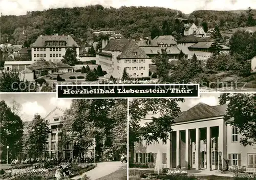 AK / Ansichtskarte Bad Liebenstein Heinrich Mann Sanatorium Badehaus Kurhaus  Kat. Bad Liebenstein