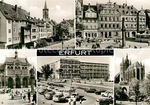 AK / Ansichtskarte Erfurt Kraemerbruecke Gildenhaus Fischmarkt Rathaus  Kat. Erfurt