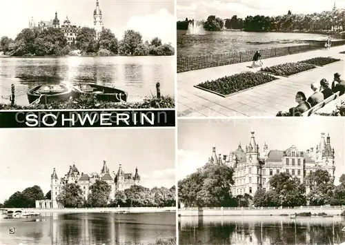 AK / Ansichtskarte Schwerin Mecklenburg Schloss Pfaffenteich Kat. Schwerin