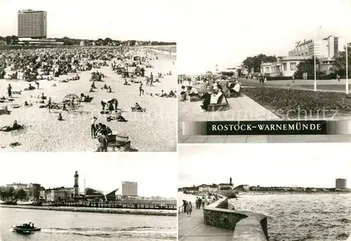 AK / Ansichtskarte Rostock Warnemuende Hotel Neptun Kurhaus Hafeneinfahrt  Kat. Rostock