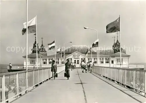 AK / Ansichtskarte Ahlbeck Ostseebad HO Gaststaette Seebruecke  Kat. Heringsdorf Insel Usedom