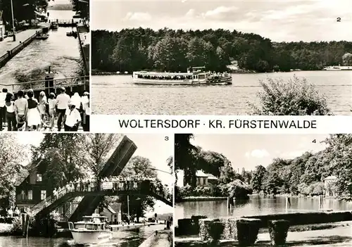 AK / Ansichtskarte Woltersdorf Erkner Schleuse Flakensee Kalksee  Kat. Woltersdorf Erkner