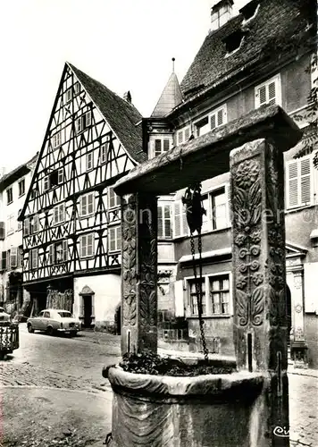 AK / Ansichtskarte Riquewihr Haut Rhin Vieux Puits Maison du XVI siecle Kat. Riquewihr