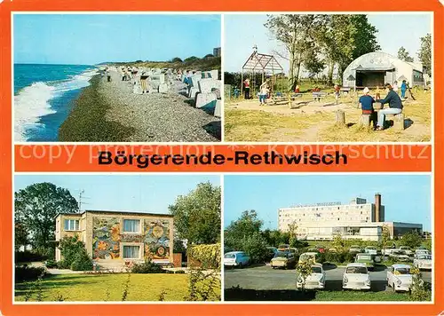 AK / Ansichtskarte Rethwisch Boergerende Rethwisch Strand Kinderspielplatz Zeltplatz Erholungsheim Waterkant 
