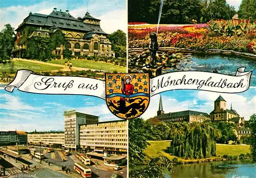 AK / Ansichtskarte Moenchengladbach Kaiser Friedrich Halle Haus Westland Muenster Bunter Garten  Kat. Moenchengladbach