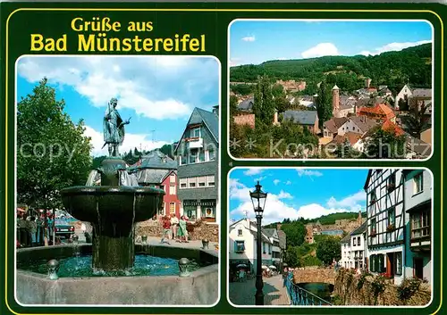 AK / Ansichtskarte Bad Muenstereifel Brunnen Panorama Ortsmotiv Kat. Bad Muenstereifel