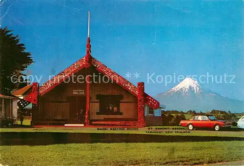 AK / Ansichtskarte New Zealand Magri Meeting House Mt Egmont