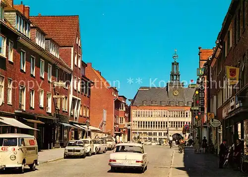 AK / Ansichtskarte Emden Ostfriesland Grosse Strasse mit Rathaus Kat. Emden