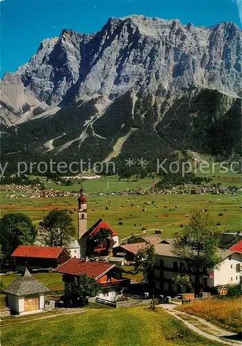 AK / Ansichtskarte Lermoos Tirol mit Zugspitze Kat. Lermoos