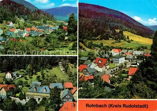 AK / Ansichtskarte Rohrbach Saalfeld Panorama Teilansichten