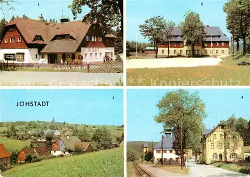 AK / Ansichtskarte Joehstadt Erholungsheim Berghof Jugendherberge Bruno Kuehn Panorama Schloesselmuehle Kat. Joehstadt