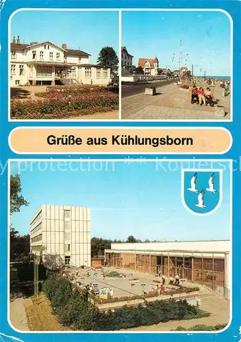 AK / Ansichtskarte Kuehlungsborn Ostseebad Ostseehotel Strandpromenade FDGB Erholungsheim Ernst Grube Kat. Kuehlungsborn