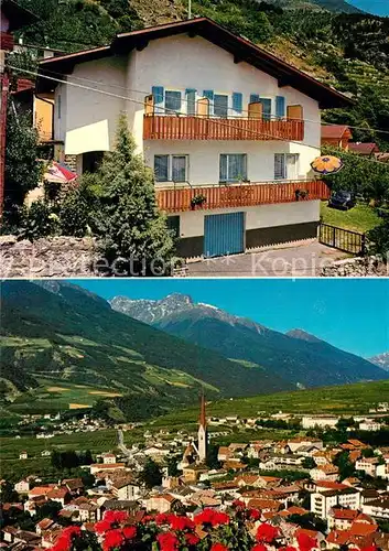 AK / Ansichtskarte Schlanders Suedtirol Haus Bachmann Panorama Kat. Bozen Suedtirol