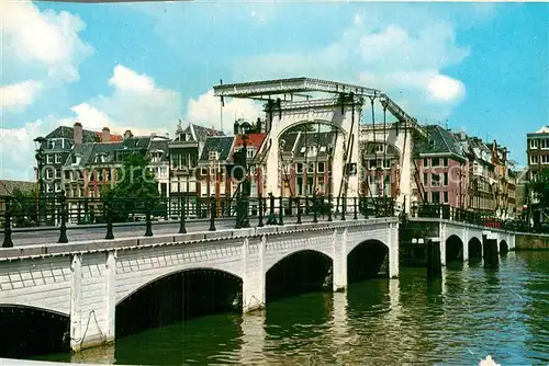 AK / Ansichtskarte Amsterdam Niederlande De Magere Brug over de Amstel Kat. Amsterdam