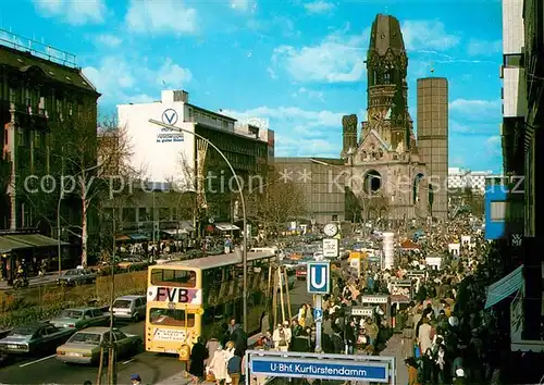 AK / Ansichtskarte Berlin Kaiser Wilhelm Gedaechtniskirche Kat. Berlin