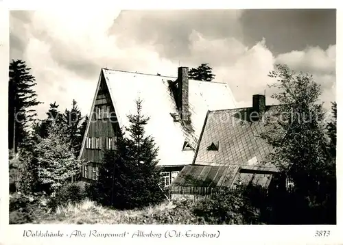 AK / Ansichtskarte Altenberg Erzgebirge Waldschaenke Altes Raupennest Kat. Geising